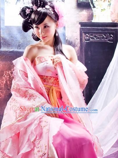 Pink Ancient Lovely Young Beauty Clothes Complete Set