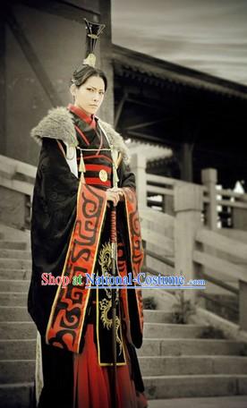 Ancient China Prince Costumes and Hat Complete Set for Men