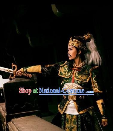 Hanmade Custom Made Ancient Chinese General Costume Complete Set for Men