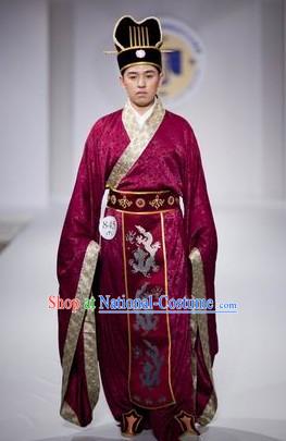 Chinese Imperial Dressing and Hat Complete Set for Men