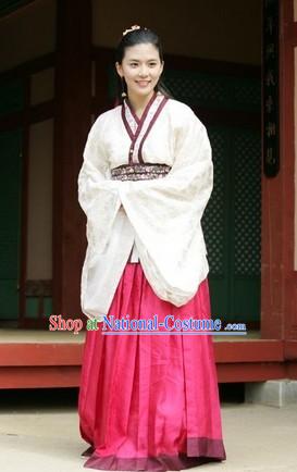 Ancient Korean Lady Clothes Complete Set