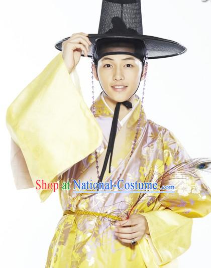 Ancient Korean TV Drama Plays Hanbok Costume Complete Set for Men