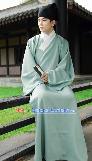 Traditional Ancient Chinese Authentic Hanfu Shenyi Clothing for Men