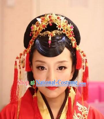 Traditional Chinese Hair Accessories Phoenix Coronet for Weddings and Formal Occasions