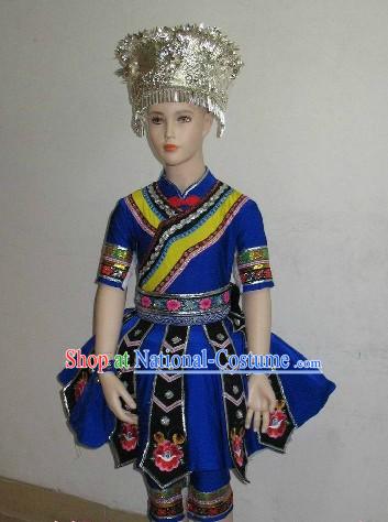 Traditional Chinese Miao Dance Costumes Complete Set