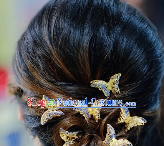 Traditional Chinese Six Butterfly Hairpins Set