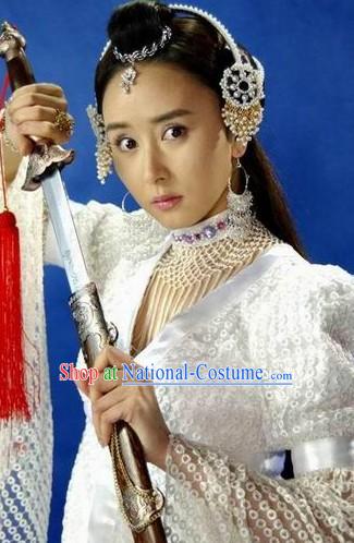 Traditional Ancient Chinese Princess Headdress Set