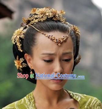 Traditional Ancient Chinese Swordwoman Hair Accessories Complete Set