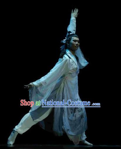 China Classical Dancing Costume Complete Set for Men