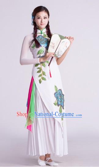 Chinese Classical Umbrella Dance Costumes for Women