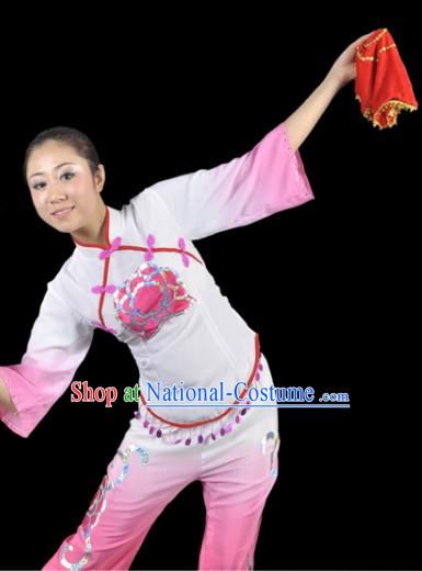 Fan Dance Costume and Headdress Complete Set for Women