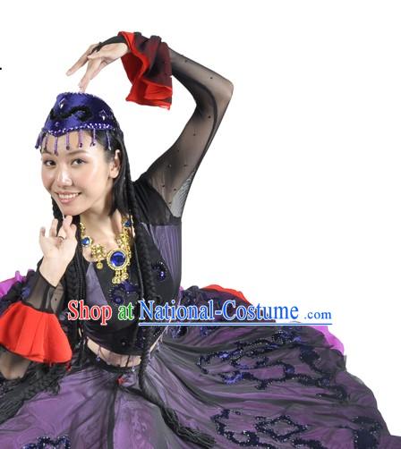 Hua Er Wei Shen Me Zhe Yang Hong Costume and Headdress Complete Set for Women