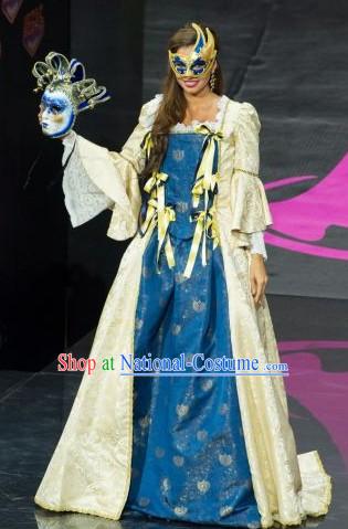 Italy Italian National Costume and Headdress Complete Set for Women