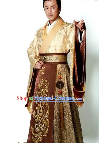 Ancient Chinese Emperor Hanfu Robe for Men