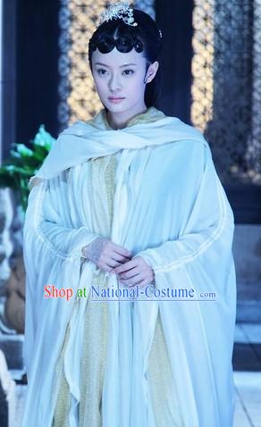 Mural Film Princess Cape Clothes and Wig Complete Set