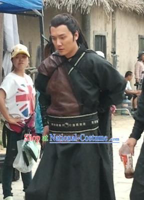 Ancient Chinese Black Knight Costumes for Men