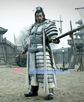 Three Kingdoms China Lv Bu Hero Armor Clothing for Men