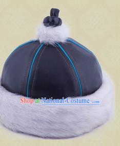 Handmade Traditional Chinese Mongolian Hat for Boys