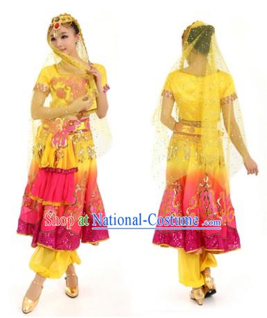 Indian Classical Dance Costumes and Headdress for Women