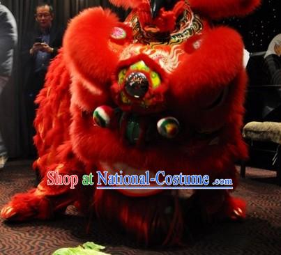 Red Festival and Opening Handmade Fut San Style Lion Dance Equipment Complete Set