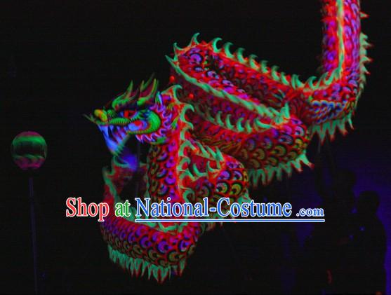 Festival Celebration Fluorescent Dragon Dancing Costumes Complete Set