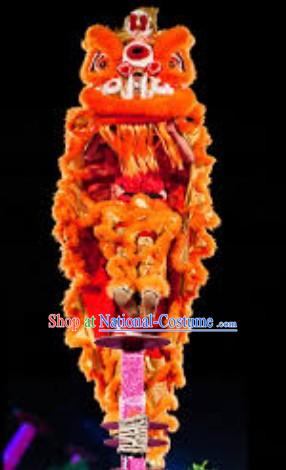 Orange Fur Hoksan Lion Head Adult Size Costumes Complete Set