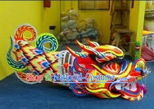 Professional Luminous Dragon Dance Equipment Complete Set for 7-8 Adults