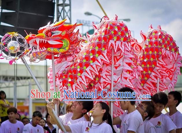 Professional Luminous Dragon Dance Equipment Complete Set for 9-10 Adults