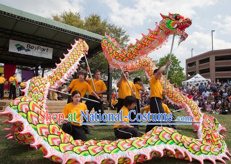 Professional Illuminated Dragon Dance Costume for 9-10 Adults