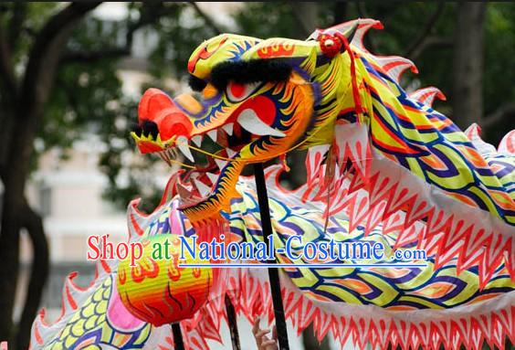 Chinese Lunar New Year Dragon Dance Performance Costume Complete Set