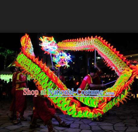 Professional Competition and Performance Luminous Dragon Dance Head and Costumes Complete Set