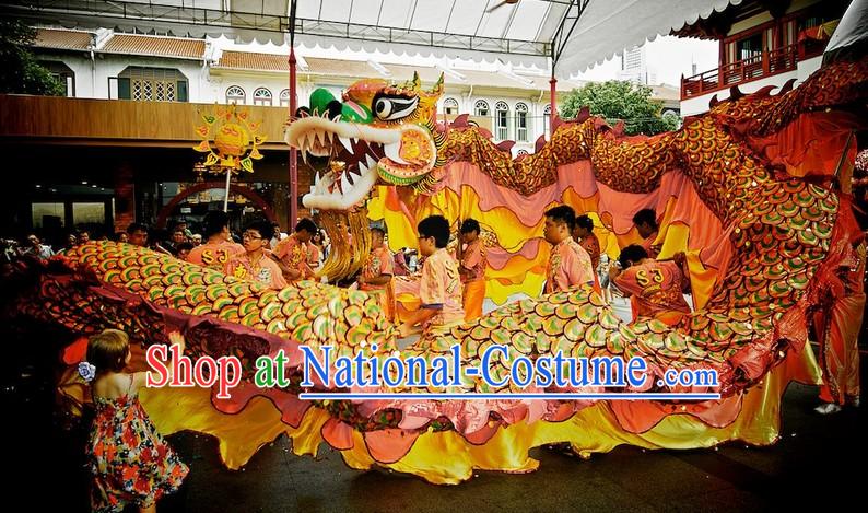 Chinese Horse Year Big Celebration Southern Dragon Dance Costume Complete Set