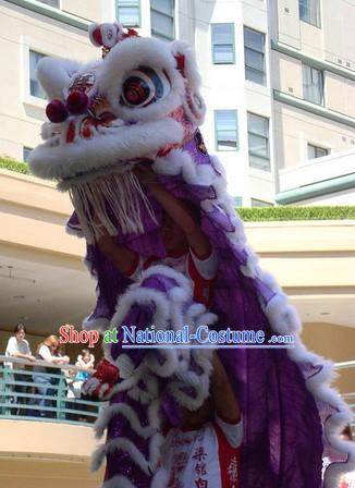 Purple Hoksan Wedding Lion Dance Costume for Rental