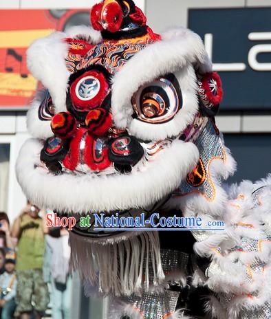 Top Southern Hoksan Lion Dancing Head and Costumes Complete Set