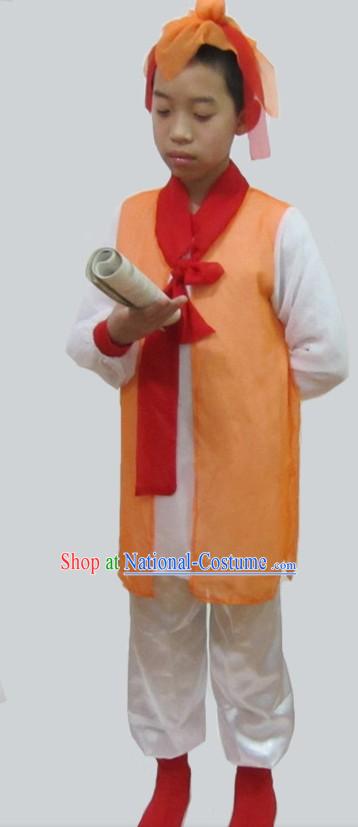 Ancient Chinese Stage Performance Student Costumes for Kids