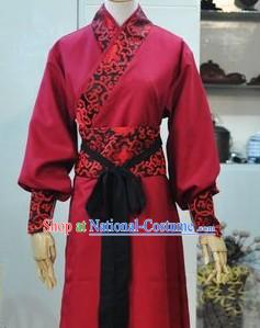 Ancient Chinese Red Knight-errant Costumes