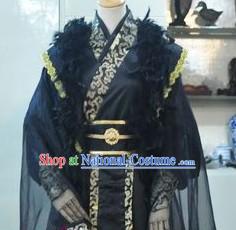 Ancient Chinese Style Black Hierarch Costumes for Men