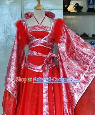 Chinese Classic Red Wedding Robe for Brides