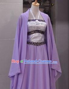 Ancient Chinese Purple Guzhuang for Ladies