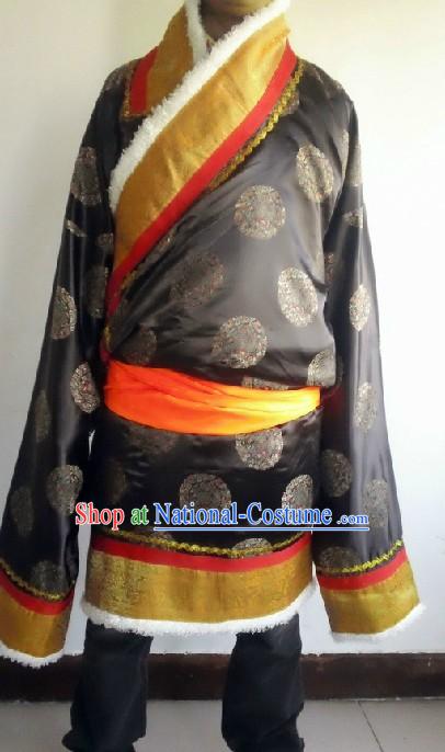 Traditional Chinese Tibetan Robe Set for Men