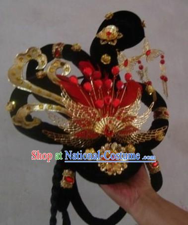 Chinese Stage Performance Classical Dancing Hair Accessories and Wig