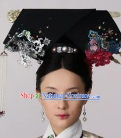 Zhen Huan Empress Imperial Hair Accessories Manchu Hat for Ladies