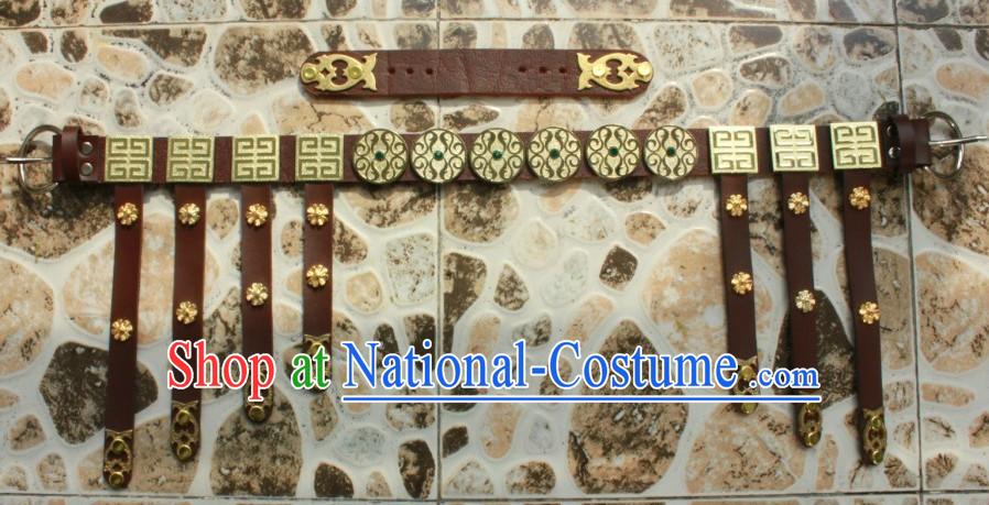 Chinese Tang Song Dynasty Handmade Hanfu Belt for Men