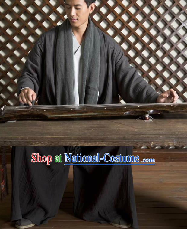 Chinese Classical Hanfu Clothing Complete Set for Wise Man