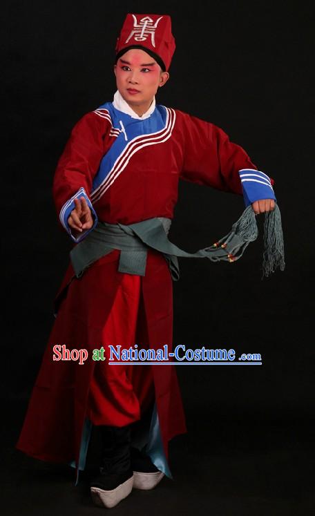 Ancient Chinese Policeman Costumes and Hat for Men