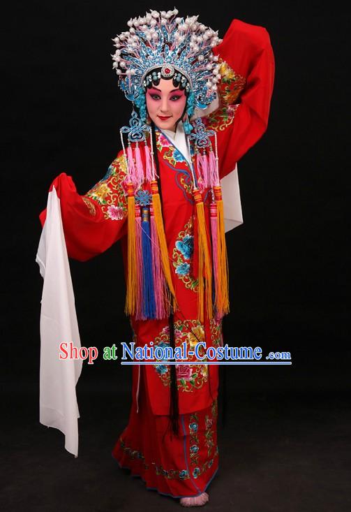 Traditional Chinese Bridal Embroidered Flower Wedding Dress