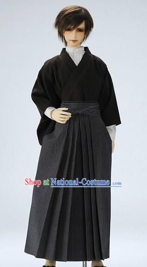 Traditional Black Japanese Clothing for Men