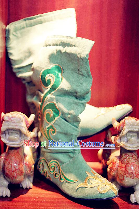 Ancient Chinese Classical Guzhuang Long Boots