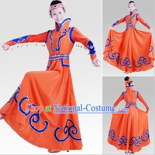 Traditional Chinese Mongolian Dance Costumes for Women