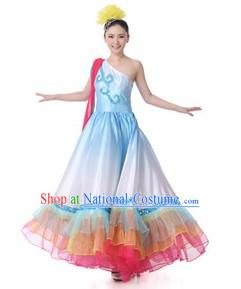 Traditional Chinese Lyrical Dance Costumes for Women